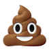 Bagaimana Pile of Poo emoji terlihat di Apple.