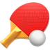 Bagaimana Ping Pong emoji terlihat di Apple.