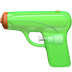 Bagaimana Water Pistol emoji terlihat di Apple.