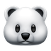 Jak wygląda emoji Niedźwiedź polarny w Apple.