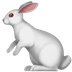 Bagaimana Rabbit emoji terlihat di Apple.