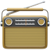 Bagaimana emoji Radio kelihatan di Apple.