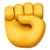 Bagaimana Raised Fist emoji terlihat di Apple.