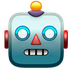 Bagaimana emoji Robot kelihatan di Apple.