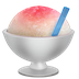 Bagaimana Shaved Ice emoji terlihat di Apple.