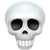 Bagaimana Skull emoji terlihat di Apple.