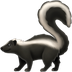 Bagaimana Skunk emoji terlihat di Apple.