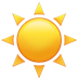 Bagaimana Sun emoji terlihat di Apple.