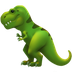 Jak wygląda emoji T-rex w Apple.