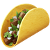 Bagaimana Taco emoji terlihat di Apple.