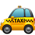 Bagaimana Taxi emoji terlihat di Apple.