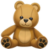 Bagaimana Teddy Bear emoji terlihat di Apple.