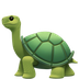 Bagaimana Turtle emoji terlihat di Apple.