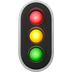 Bagaimana Vertical Traffic Light emoji terlihat di Apple.