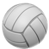 Bagaimana Volleyball emoji terlihat di Apple.