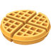 Bagaimana emoji Wafel kelihatan di Apple.