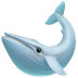 Bagaimana Whale emoji terlihat di Apple.