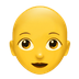 Bagaimana Woman: Bald emoji terlihat di Apple.