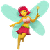 Bagaimana Woman Fairy emoji terlihat di Apple.