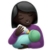 Bagaimana emoji Wanita menyusui bayi: ton kulit gelap kelihatan di Apple.