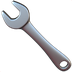 Bagaimana Wrench emoji terlihat di Apple.