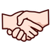 How Handshake: Light Skin Tone emoji looks on Emojidex.