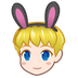 兔先生: 较浅肤色 表情符号在 Emojidex 上的外观。