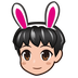 兔先生: 中等-浅肤色 表情符号在 Emojidex 上的外观。