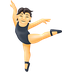 Jak wygląda emoji Baletnica: karnacja jasna w Emojipedia.