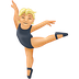 Jak wygląda emoji Baletnica: karnacja średnio jasna w Emojipedia.