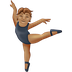 Jak wygląda emoji Baletnica: karnacja średnia w Emojipedia.