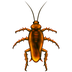 How Cockroach emoji looks on Emojipedia.