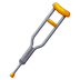 How Crutch emoji looks on Emojipedia.