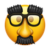 How Disguised Face emoji looks on Emojipedia.