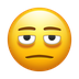 Cómo se ve el emoji Cara con ojeras en Emojipedia.