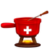 Hoe Fondue emoji eruit ziet op Emojipedia.