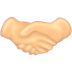 Bagaimana Handshake: Light Skin Tone emoji terlihat di Emojipedia.