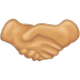 How Handshake: Medium-Light Skin Tone emoji looks on Emojipedia.