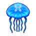 How Jellyfish emoji looks on Emojipedia.