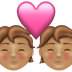 Bagaimana Kiss: Medium Skin Tone emoji terlihat di Emojipedia.