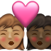 Bagaimana Kiss: Woman, Woman, Medium Skin Tone, Dark Skin Tone emoji terlihat di Emojipedia.