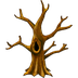 Bagaimana Leafless Tree emoji terlihat di Emojipedia.