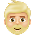 How Man: Medium-Light Skin Tone, Beard emoji looks on Emojipedia.