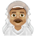 Bagaimana Man with Veil: Medium Skin Tone emoji terlihat di Emojipedia.