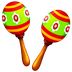 Cómo se ve el emoji Maracas en Emojipedia.