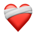 Cómo se ve el emoji Corazón curándose en Emojipedia.