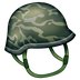 How Military Helmet emoji looks on Emojipedia.