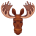 How Moose emoji looks on Emojipedia.