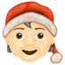 Bagaimana Mx Claus: Light Skin Tone emoji terlihat di Emojipedia.