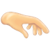 Bagaimana Palm Down Hand: Light Skin Tone emoji terlihat di Emojipedia.